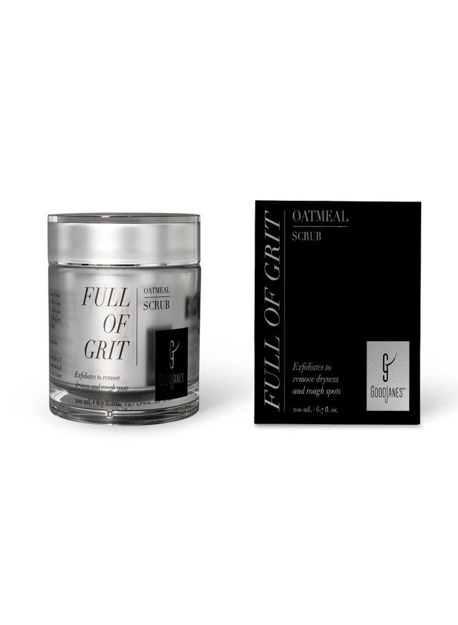 جودجاينز مقشر الجسم GoodJanes Full of Grit Oatmeal مع الشوفان والجوجوبا والتفاح وخلايا جذعية من ورد جبال الألب - مقشر نباتي لطيف ومرطب للجسم لبشرة ناعمة ومشرقة - Image 4